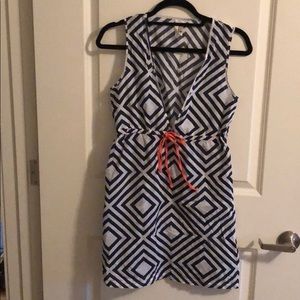 Geometric beach coverup - size small